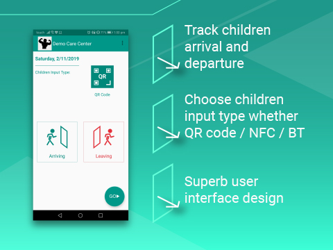 iCare Here original mobile interface